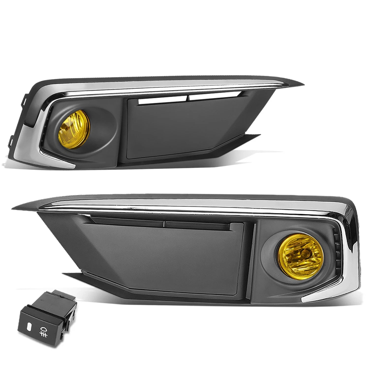 For 2019-2020 Honda Civic Coupe Sedan Amber Lens Bumper Fog Light