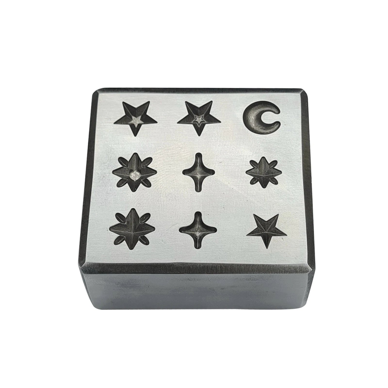 9 Impression Celestial Shapes Shot Plate - Silversmith Tools- Jewelry