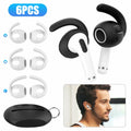 6pack Anti-slip Soft Silicone S M L Ear Hooks Eartips Cover For