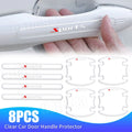 8x Car Door Handle Bowl Anti-Scratch Cover Protector Stickers by Unbranded