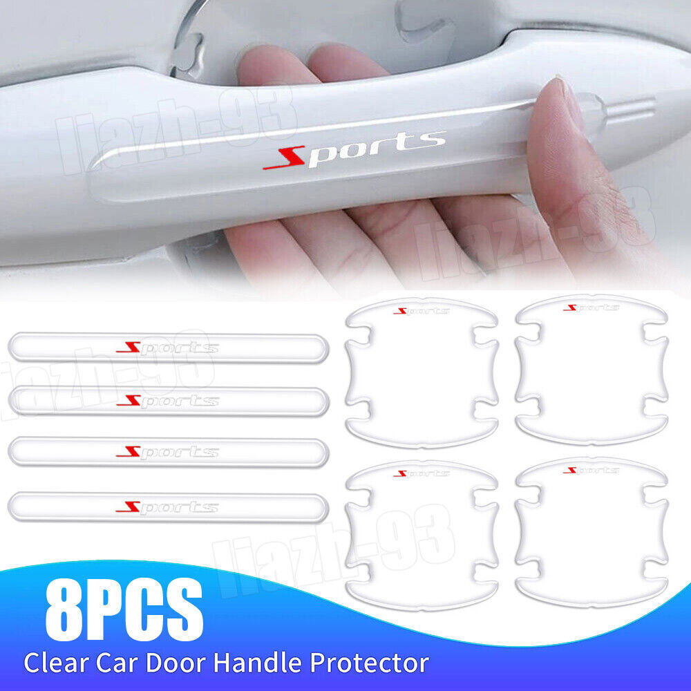 8x Car Door Handle Bowl Anti-Scratch Cover Protector Stickers by Unbranded