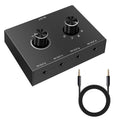4 Port Audio Switch Stereo Audio Switcher Splitter 4 In 1 Out / 4 In