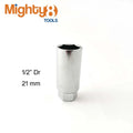 1/2" Dr. 21mm Spark Plug Socket Wrench Cr-v Steel 6pt