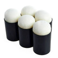 5 Pack Plastic Handle Sponge Finger Daubers Ink Pad Great For