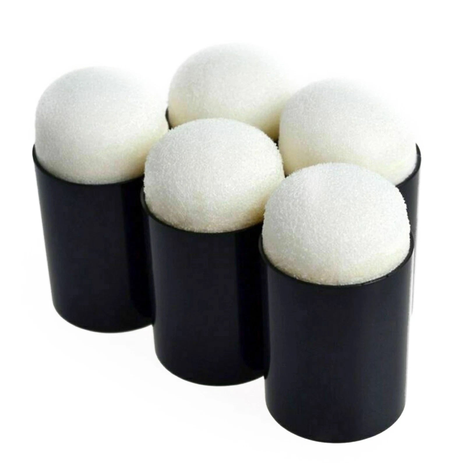 5 Pack Plastic Handle Sponge Finger Daubers Ink Pad Great For
