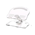 Acrylic Tablet Stand Desktop Foldable Holder 360° Rotation Base Clear