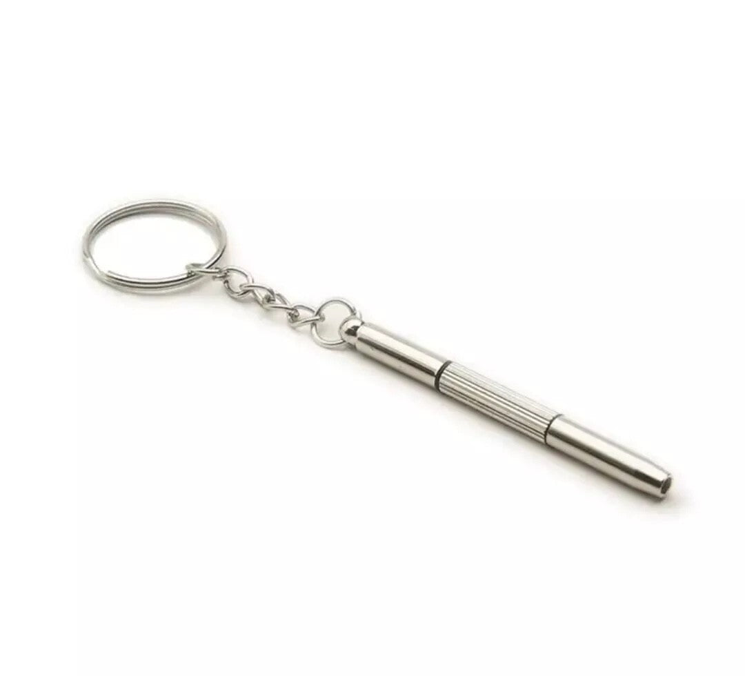 3 in 1 Mini Screwdriver Tool Repair Set Keyring by Unbranded