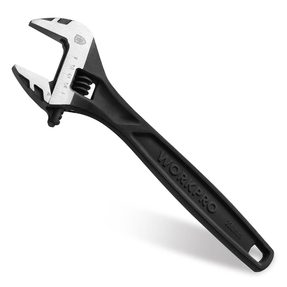 8" Adjustable Wrench Chrome Vanadium Steel Black Oxide Wrench