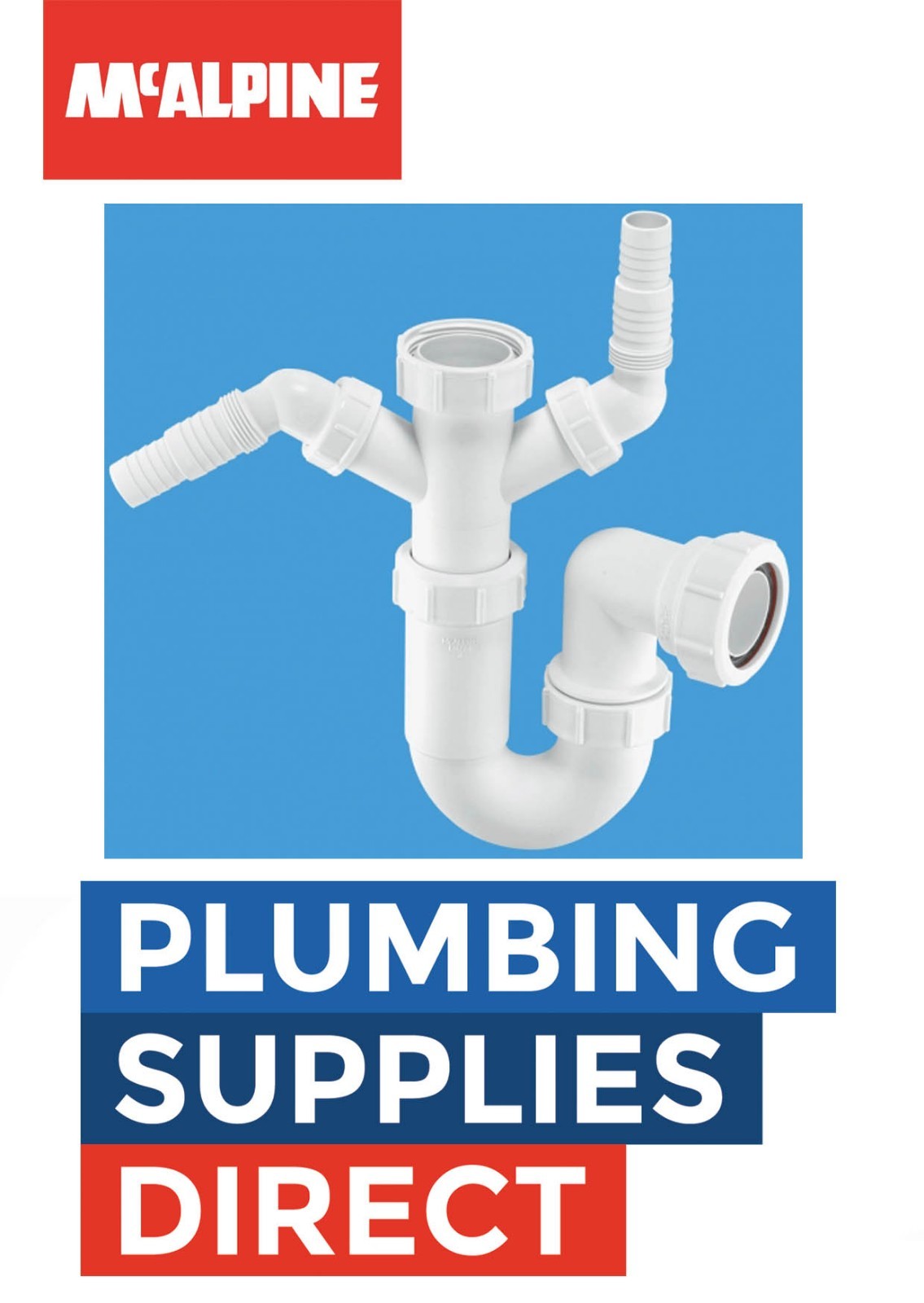 McAlpine 1-1/2" Sink Twin P Trap