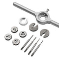 12PC 6432 Hss Mini Tap and Die Set: M1.1, 1.2, 1.4, 1.6mm Wrench &