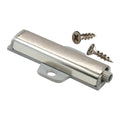2 Pack Brushed Nickel Drawer Cabinet Door Cross Push Touch Latch
