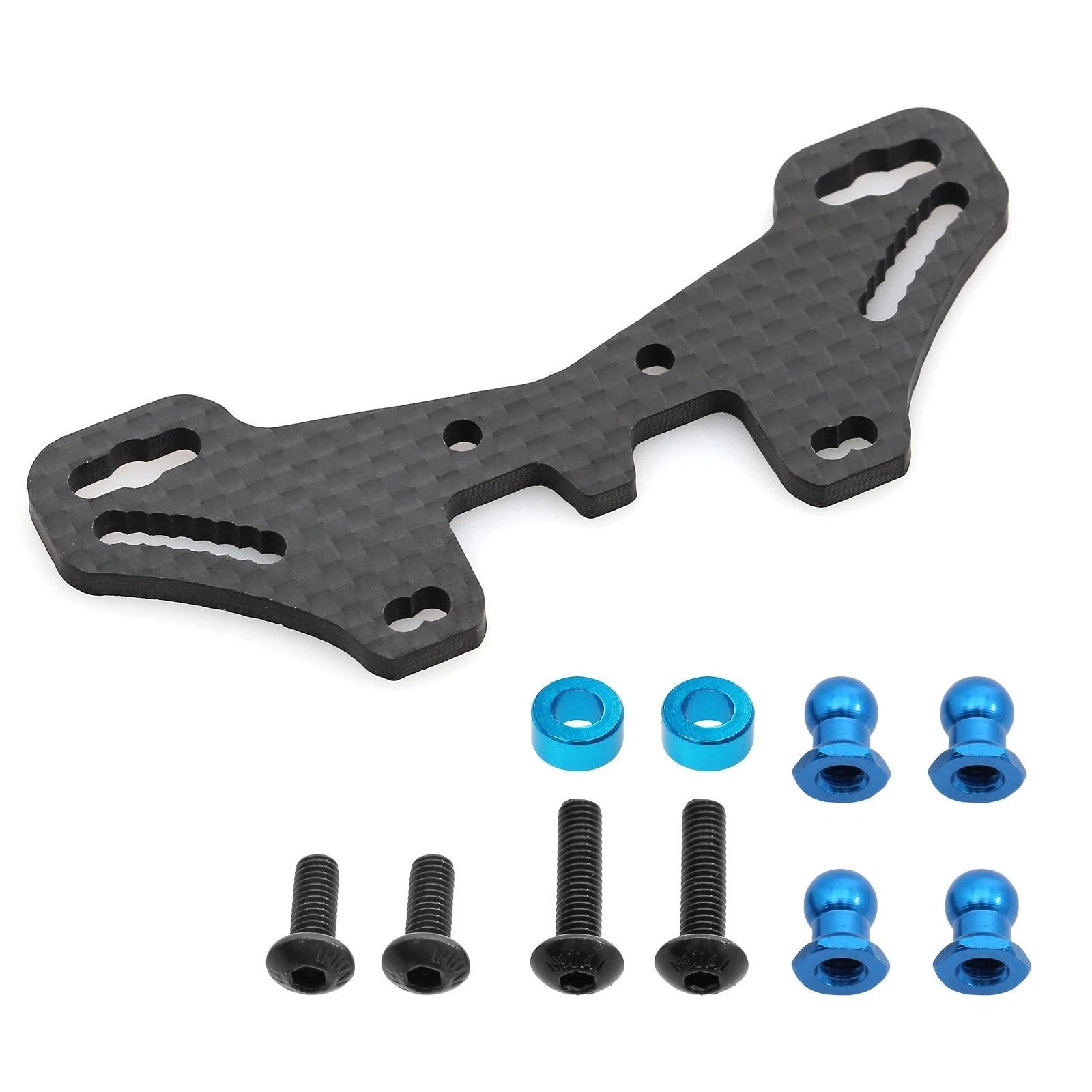 Carbon Fiber Rear Damper Stay For Tamiya Tt-02 Type-s 54633# Rc Car