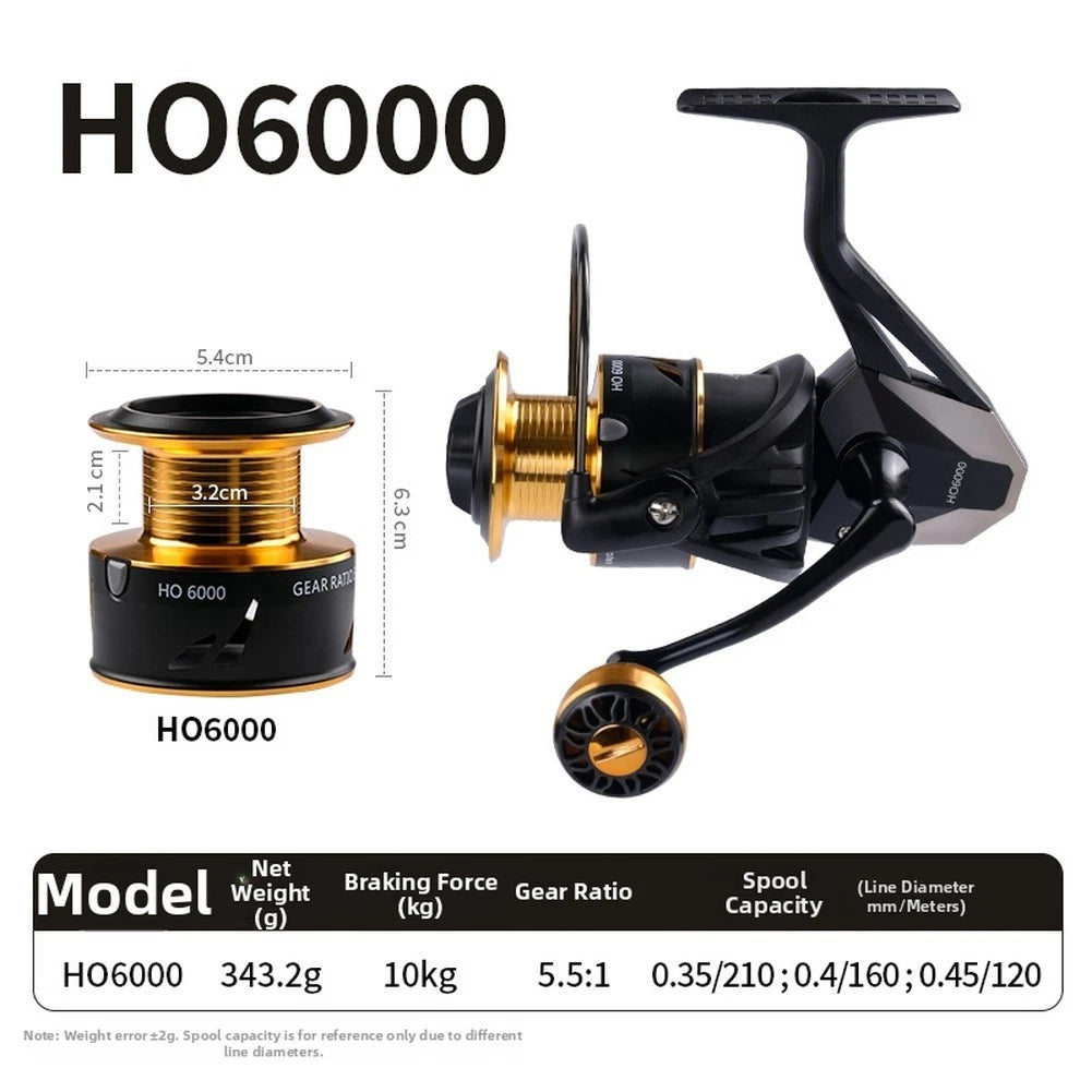 Pa66 Composite Body Fishing Reel With Aluminum Cup And Stainless Gears