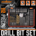 112Pcs Impact Drill Bits & Screwdriver Set 1/4" Hex Shank for Wood