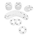 Hangers Retail Clothing Rack 3-1/2" Round Plastic Size 4 Dividers