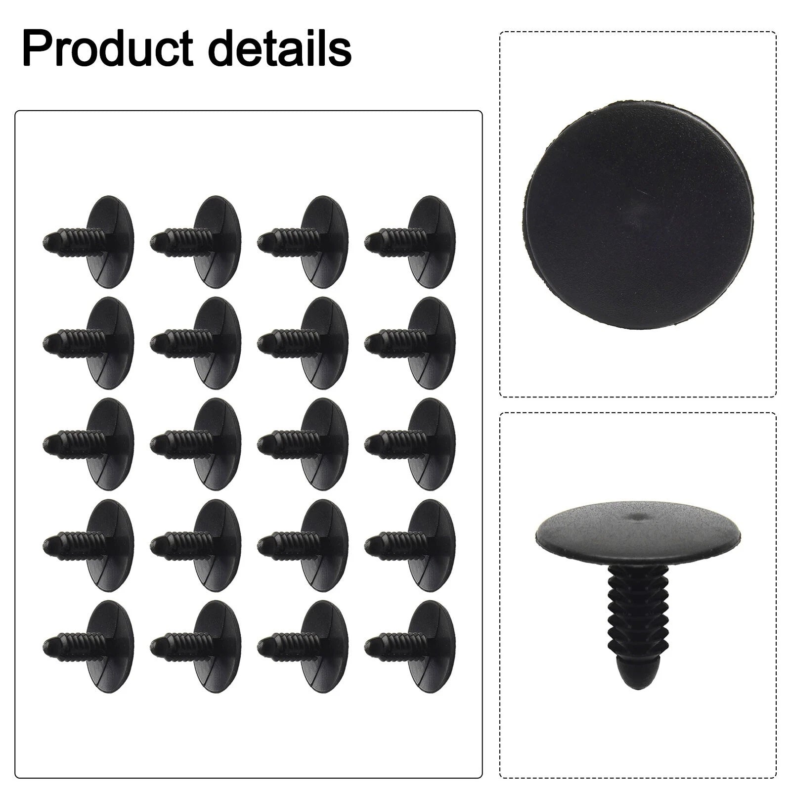 20* For Fender Liner Retainer Clips Push Pin 6506293aa Fit For Jeep