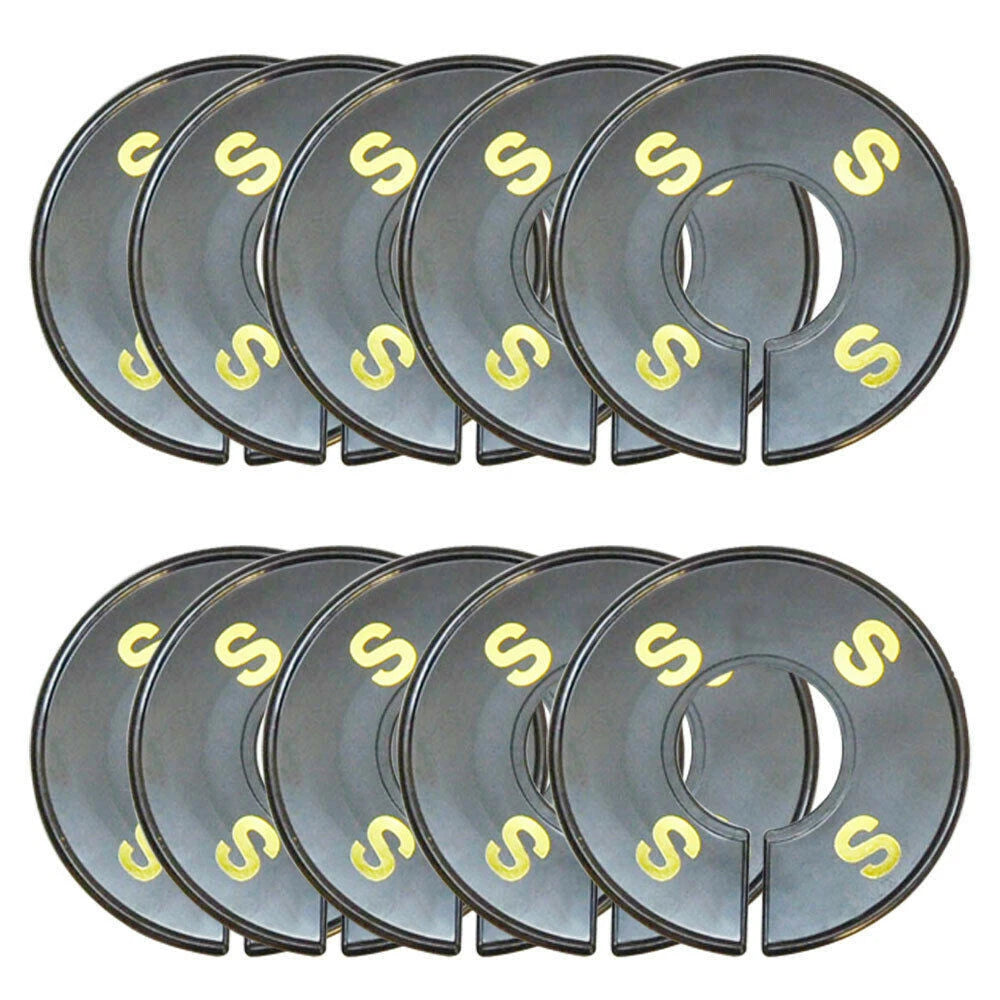 Rack Divider Size S Small Black Round Ring Sizing Hanger Label Tag