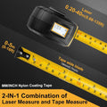 2-in-1 Laser Tape Measure 135Ft