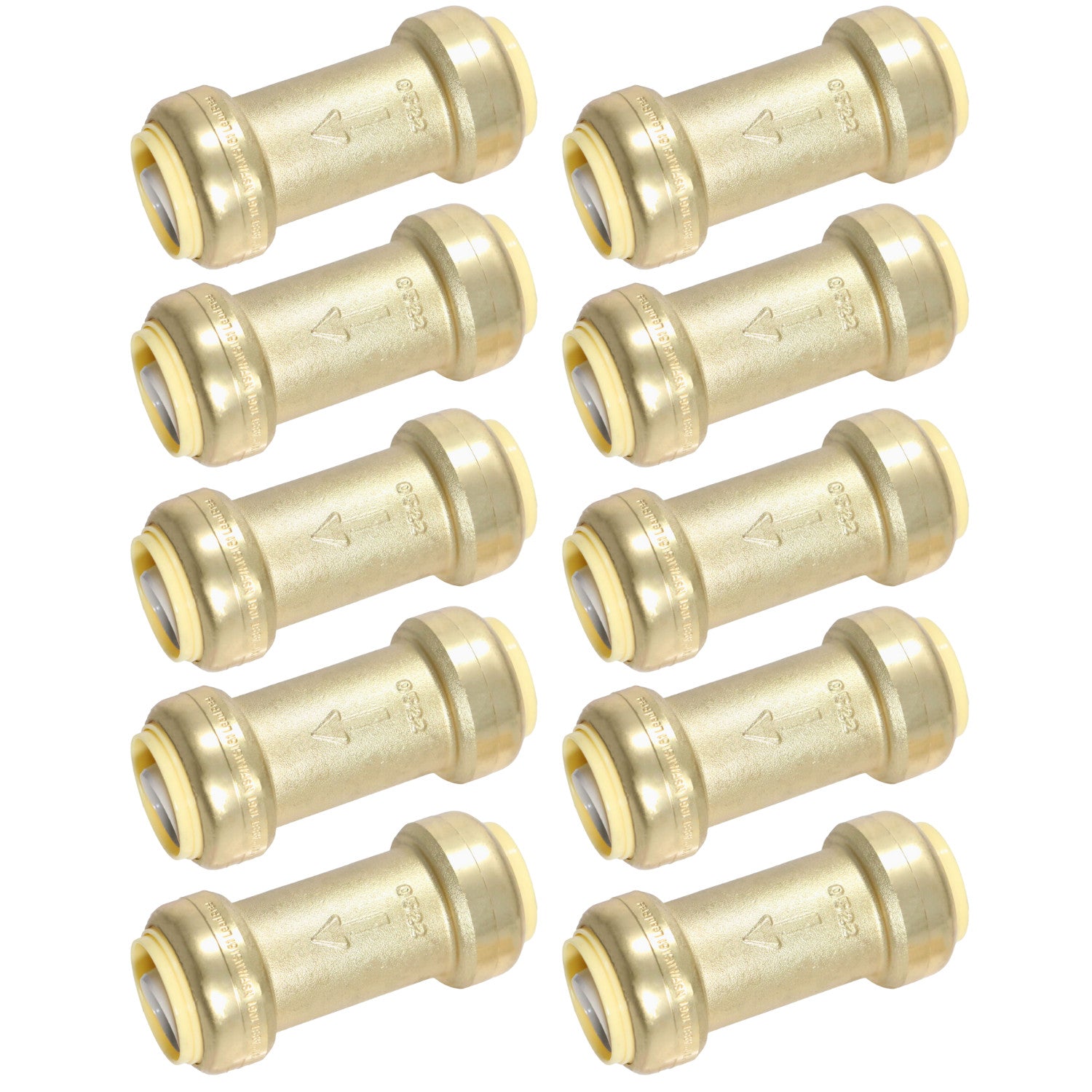 10 Pack XFITTING. 1" Push Fit X 1" Push Fit Check Valve