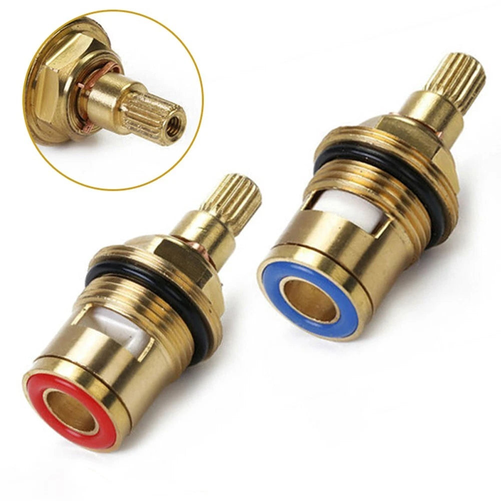 Brass Ceramic Disc Cartridge Replacement Tap Valves For Inner Faucet