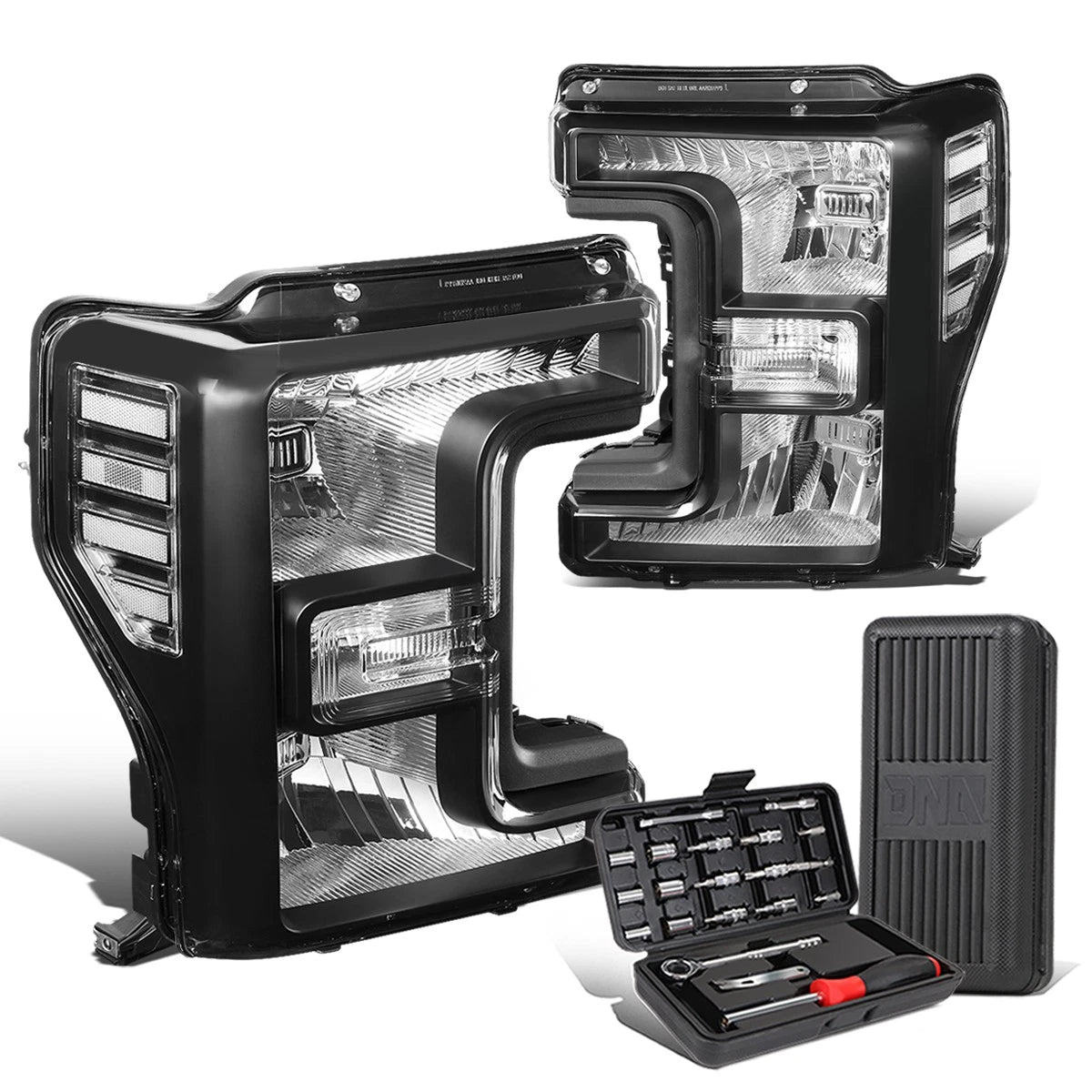 For 2017-2019 Ford F-250 Super Duty Black/clear | Built Supply Co