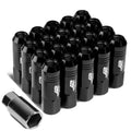 J2 7075 Forged Aluminum M12x1.25 6cm Open-end Lug Nuts Set W/adapter