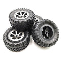 4 Pack 73.8mm Rubber Wheel Tire Rim For Wpl B16 B36 B-14 C14 1/16 Rc