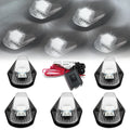 Fit 80-96 F-series Pickup Chrome White Led Cab Roof Running