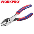 WORKPRO 8in Slip Joint Plier Large Soft Grip 3-Zone Serrated Jaw Rust Prevention