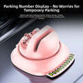 Adjustable Car Phone Holder With Parking Number Sign For Dashboard Use