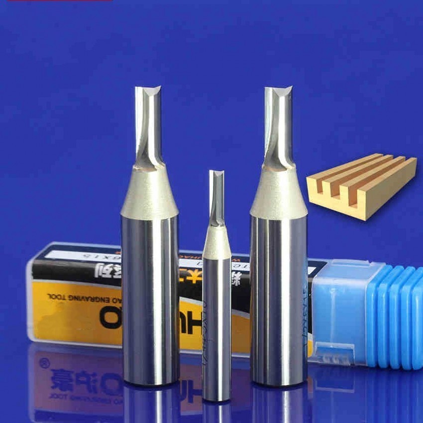 TCT 1/2" 1/4" Shank 2 Flute Milling Bits