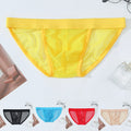Men's Trendy See Through Underwear High Split Briefs In Comfortable