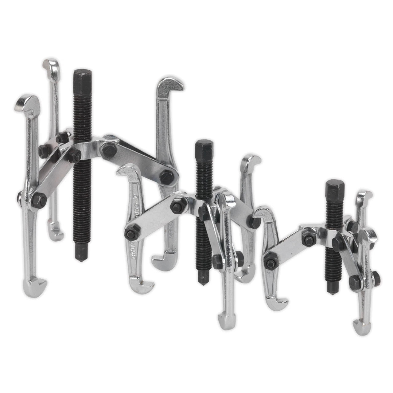 Sealey Triple-leg Hub Puller Set Gear & Bearing Puller 75-150mm