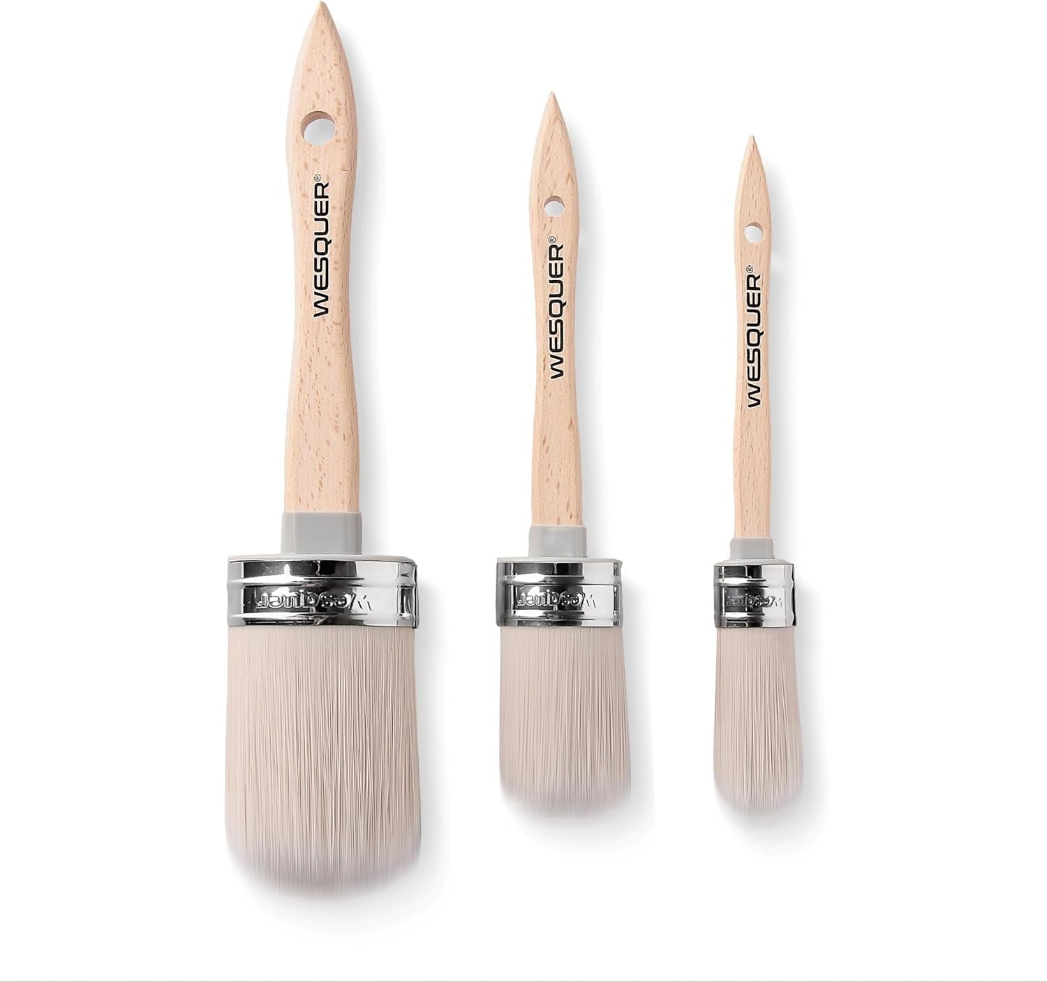 Chalk Paint Brushes for Furniture, round Wax Brush for Wood Staining