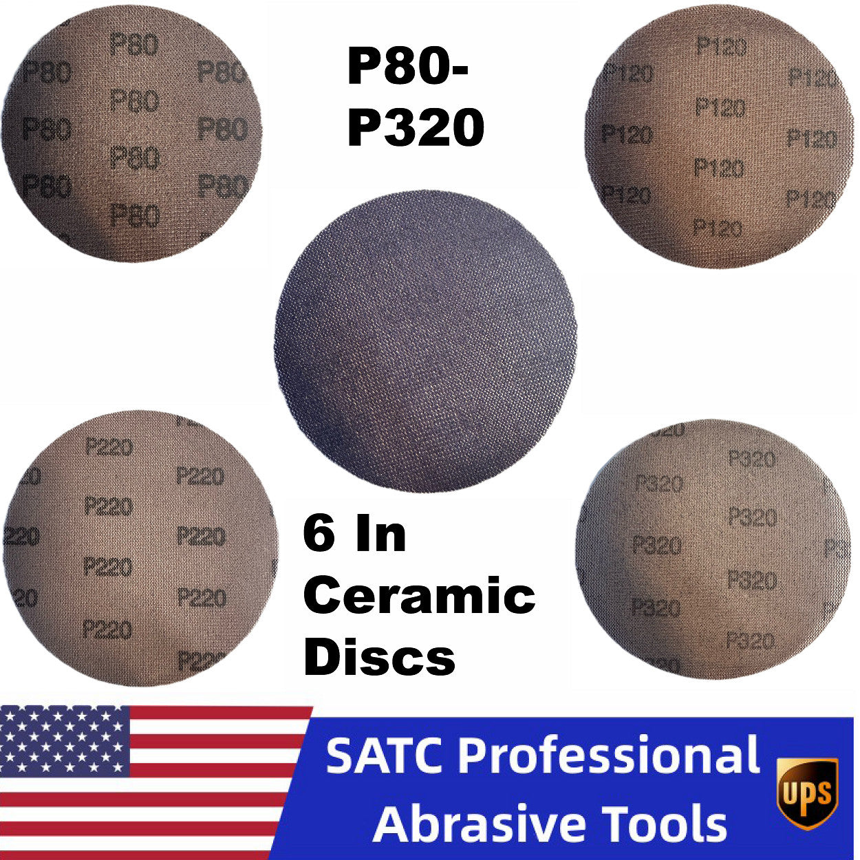 50/100 PCS Mesh Sanding Discs 6 Inch Hook&Loop by Unbranded
