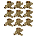 10 Pack XFITTING 1/2" Pex B x 1/2" Pex B x 1/2" Female