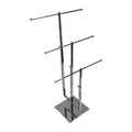 Chrome Adjustable 3 Tier Jewelry Stand Retail Store Display Fixture