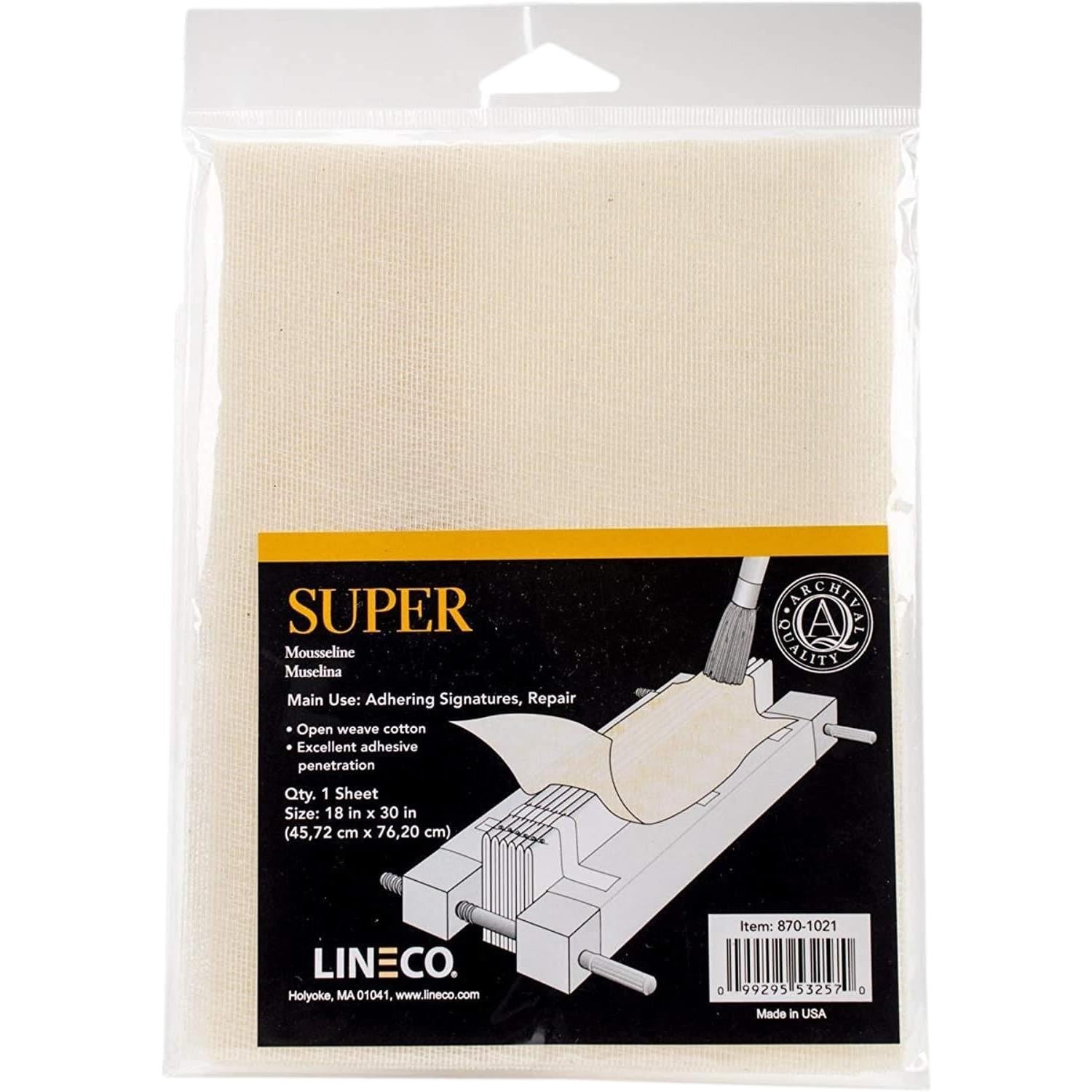 Lineco Bookbinding Super Cotton Repair Cloth Book Making 45CM X 76CM
