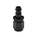 An6 Female To 3/8?? Straight Push On Barb Hose Adapter Swivel Fitting