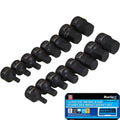 Bluespot Drive Stubby Hex Impact Socket Set Metric Sae Low Profile