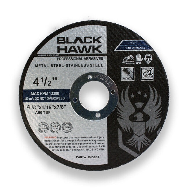 25 Pack 4-1/2" x 1/16" x 7/8" Cut-Off Wheels Metal Stainless Steel