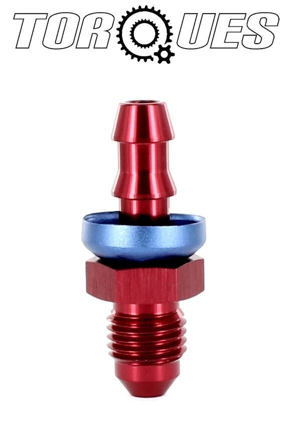 AN-4 (7/16" UNF) STRAIGHT Male 8mm Push-On Brake Reservoir Hose