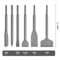 6pc Chisel Kit Masonry Concrete Drill Bit Set 40Cr Steel by Unbranded