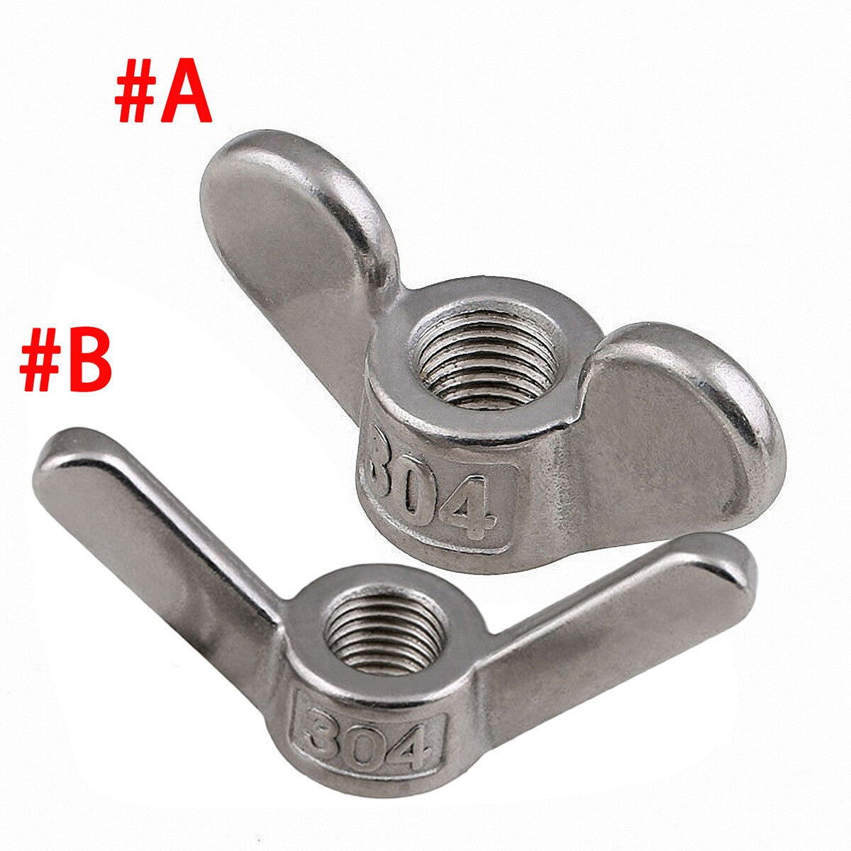 M4-M24 Wing Nuts A2 304 Stainless Steel Butterfly Nut