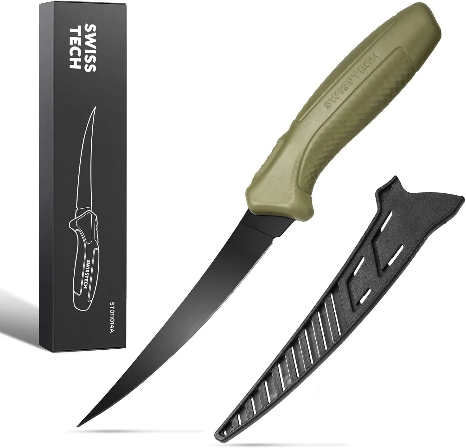 Swiss+tech 7" Stainless Steel Fillet Fish Knife For | Built Supply Co