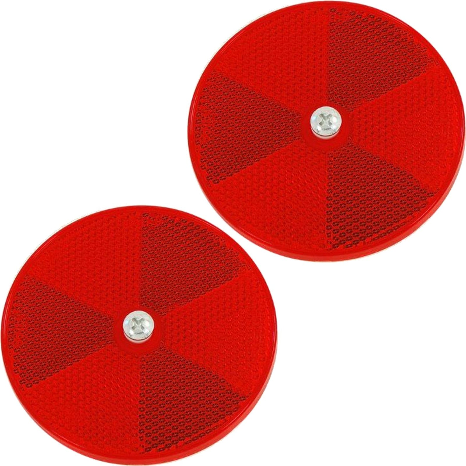 Neilsen 2pc Red Round Reflector Light