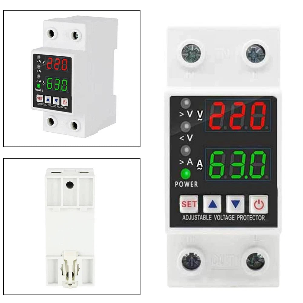 Compact Overunder Voltage Protector With Adjustable Settings For Din