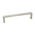 Thin Sleek Square 5-1/32" Brushed Nickel Kitchen Cabinet Pull Handle