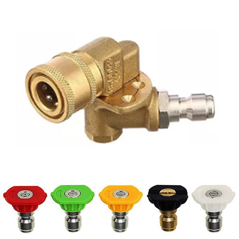 Pressure Washer 5 Nozzle Kit With Quick Connect 4500PSI Metal