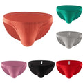 Mens Threaded Cotton Briefs Underwear Sweatwicking Bulge Pouch Support